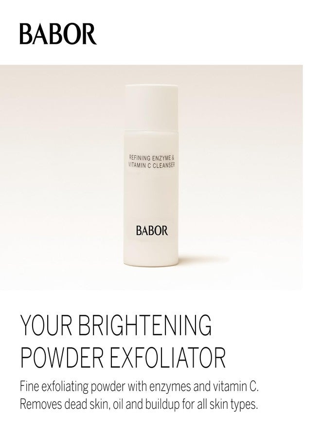 بابور غسول بابور المنقي بالإنزيمات وفيتامين سي، غسول بودرة إنزيمي للسفر، غسول مقشر للوجه، مقشر لطيف للوجه لتفتيح وتوحيد لون البشرة، 0.5 أونصة - Image 4